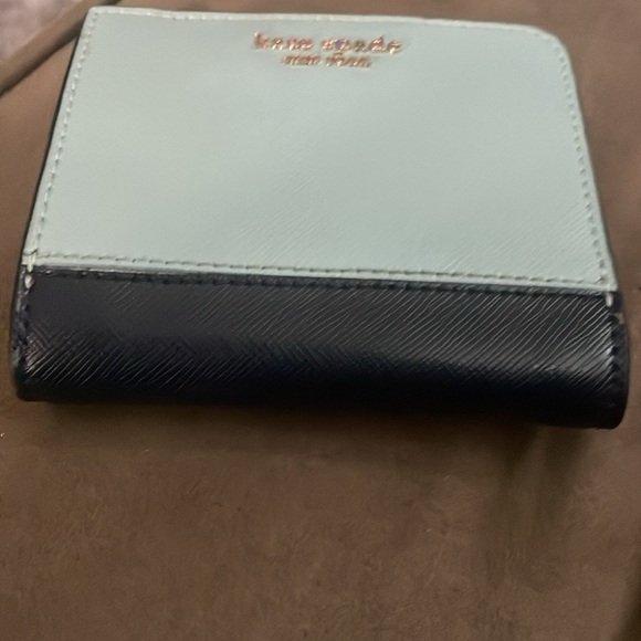 Kate Spade No fold Blue and Navy Wallet - Picture 4 of 8
